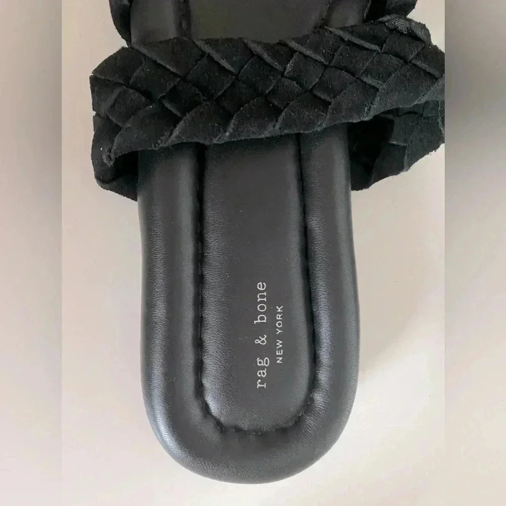 Nwob Rag & Bone Lewis Black Pointed Toe Leather S… - image 5